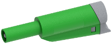 Electro PJP 1076 CD1 V Laboratoriumstekker Stekker, recht Stift Ø: 4 mm Groen 1 stuk(s)