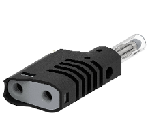 Electro PJP 1089 CD1 N Banaanstekker Stekker, recht Stift Ø: 4 mm Zwart 1 stuk(s)