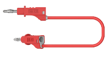 Electro PJP 2110 CD1 25R Meetsnoer Bananenstekker Bananenstekker 25 cm Rood 1 stuk(s)