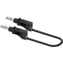 Electro PJP 2211/600V CD1 25N Meetsnoer Bananenstekker 25 cm Zwart 1 stuk(s)