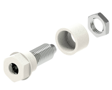 Electro PJP 3230 C CD1 BC Laboratoriumbus Stift Ø: 4 mm Wit 1 stuk(s)