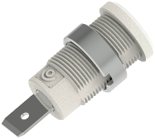 Electro PJP 3266 C CD1 BC Veiligheids labconnector, female Stift Ø: 4 mm Wit 1 stuk(s)
