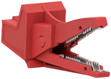 Electro PJP 5004/LM IEC CD1 R Krokodillenklem Rood Klembereik (max.): 13 Mm Lengte: 91 mm 1 stuk(s)
