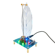 Electromagnetische Swing Kit Leaf Editie DIY Electronisch Kit DC 5V LED Stromende Licht STEM Educatief Wetenschappelijk