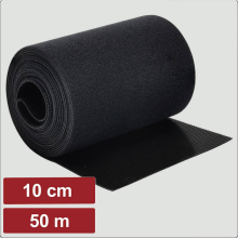 Electronic Garage EG25CA122 Klittenband Om te bundelen Haak  en lusdeel (l x b) 50 m x 10 cm Zwart 50 m