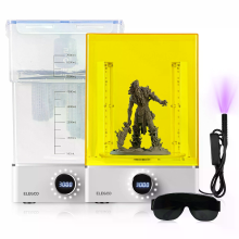 ELEGOO Mercury XS bundel Wassen en Uitharden met Aparte Wasstation voor Grote Hars 3D afdrukken