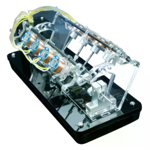 Elektromagneetmotor Digitale Magnetische Leviatering V type Hoge Snelheid Motor Educatief Wetenschap Speelgoed voor Kind