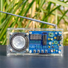 Elektronische FM radio DIY handsoldeerset LED digitaal display 87,5 108 MHz Type C voeding STC8G1K08 + RDA5807M AXS2031