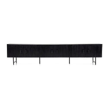 Eleonora tv meubel Remi 6 drs. Zwart   45x250x56 cm