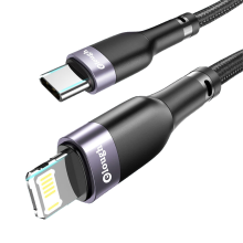 Elough PD20W Type C voor Lightning kabel QC2.0/3.0/4.0 Snel opladen Datatransmissie Vertind koperen kernlijn 1M/2M lang