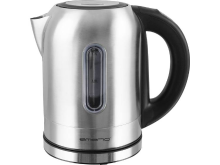 EMERIO WK 108054 Waterkoker Snoerloos RVS, Zwart