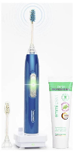 EmmiDent Metallic 66013 Elektrische tandenborstel Sonisch Wit, Blauw (metallic)