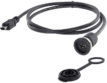Encitech Encitech 1310 1011 05 Mini USB 2.0 Type B Chassisbus, inbouw M16 1 stuk(s)
