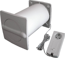 Energiebesparende Muurdoorvoer Aeroboy 150 Mm Wallair N37217 Wit
