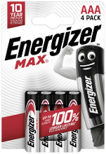 Energizer Max AAA batterij (potlood) Alkaline 1.5 V 4 stuk(s)