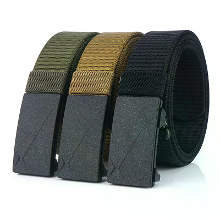 ENNIU 125 cm Heren Tactische Nylon Riem Verstelbaar Slijtvast Elastische Taille Riem Gesp Riem Casual Sport Riemen