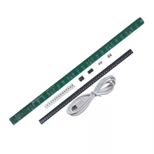 EQKIT MRL 48 Verlichting DIY Kit LED Lichtstrip 48 Dubbelzijdige Lichten Type C Voeding Selecteerbare Kleuren Compact Ontwerp