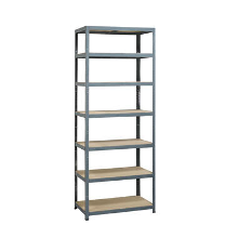 Erro Avasco Stellingkast   Zilver   Extra hoog   Metaal   222x90x45cm