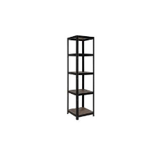 Erro Avasco Stellingkast   Zwart   Opbergrek vierkant metaal   176x45x45cm