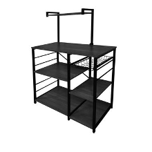 ERRO Keukenrek   opbergrek keuken   90x40x132cm   zwart