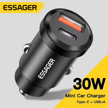 Essager 30W USB PD QC3.0 SCP Snel Opladen Autolader Voor iPhone 13 13 Mini 13 Pro Max Voor Samsung Galaxy S22 S22 Ultra