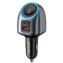 ESSAGER ES CC31 50W 2 in 1 autolader met horlogelader USB A+USB C+ horlogelader ondersteunt PD3.0 QC2.0/3.0/4.0 AFC PPS