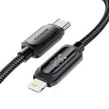ESSAGER ES X57 3A 29W Type C naar iP Digitale Weergave Kabel Snelle Oplaad Datatransmissie Koperen Kern Lijn 1M/2M Lang
