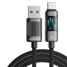 ESSAGER ES X58 7A 100W USB A naar Type C kabel Snelladen Gegevensoverdracht Koperkernlijn 1M/2M Lang voor iPhone 15 15 P