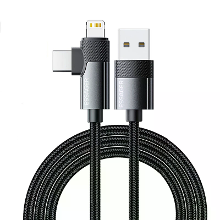 ESSAGER ES X59 3A USB A naar Type C+iP Kabel PD3.0 QC4.0 PPS FCP SCP AFC Snelle Oplading Gegevensoverdracht Koper Kernli