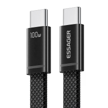 ESSAGER ES X85 5A 100W USB C naar USB C kabel Snel laden Datatransmissie Koperen kern Lijn 1M lang voor iPhone 17 17Pro