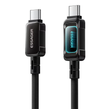 ESSAGER ES X87 5A 100W Type C naar Type C kabel Snelladen Gegevensoverdracht Koperen kern Lijn 1M/2M Lang Voor iPhone 17