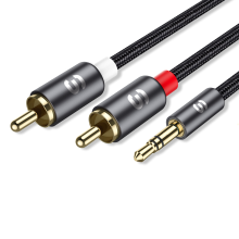 Essager RCA Audio Kabel Stereo 3.5Mm naar 2RCA Kabel Man vrouw AUX RCA Jack Y Splitter Voor versterker Audio Home Theate