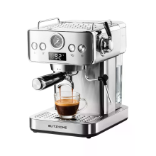 [EU Direct] BlitzHome® CM 601G espressobar? 20Bar 1150W met drukmeter H10A PID & NTC 51mm portafilter, handmatige stooms