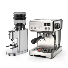 [EU Direct] HiBREW H10 espressomachine en G7 koffiemolen combinatie met 15 bar pomp, 48 maalstanden, 58 mm portafilter,