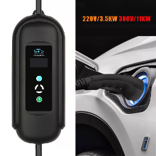 [EU Direct] Type 2 16A Draagbare EV Snellader 3 Fase Lader voor EV 11KW Snelle Thuislaadpaal voor Elektrisch Auto Oplade