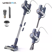 [EU Direct] Yisora I8 Snoer Stofzuiger 23Kpa Zuigkracht 600W Motor HEPA Filter 20ft Snoer Diepblauw Vrijstaande Ontwerp