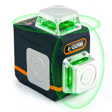 EU US Direct CIGMAN CM 720/CM 720SE Laserwaterpas met 2x360° zelfnivellerende lijn Oplaadbare Type C batterij Magnetisch