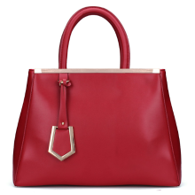 Eurpean Pu Leather Vintage Red Handbag Women Ol Bag