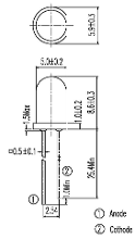 Everlight Opto IR 333 IR emitter 940 nm 20 ° 5 mm Radiaal bedraad