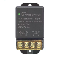 Ewelink WiFi Slimme Schakelaar 30A Hoge Vermogen Controller Motor Relais Module Timer Planning App & Spraakbediening met