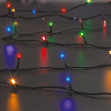 Feeric lights & Christmas Kerstverlichting   gekleurd   20 meter   200 led lampjes   zwart snoer   solar