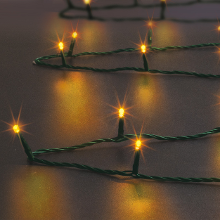Feeric lights & Christmas Kerstverlichting   warm wit   20 meter   200 led lampjes   zwart snoer   solar