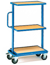 Fetra Hauptartikel 32901 Etagewagen Staal Poedercoating Laadvermogen (max.): 200 Kg Stralend blauw (RAL 5007)