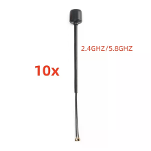 FF FlyFishRc 10PCS FlyFishRC Dual Band 2.4Ghz/5.8Ghz UFL FPV Antenne voor DJI Air Unit O3/O4/O4 PRO RC Drone 40mm/95mm/145mm