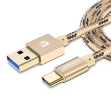 Floveme Durable Nylon Data Sync Type C Charging Cable 1.2M For Huawei P9 Xiaomi 6 Samsung S8