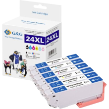 G&G Inktcartridge Compatibel Zwart, Cyaan, Magenta, Geel, Foto cyaan, Foto magenta NP5 E 2431 6 GP E24XLBKCMYLCLM 6P