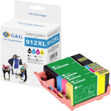 G&G Inktcartridge Compatibel Zwart, Cyaan, Magenta, Geel GP H912XLBKCMY 4P