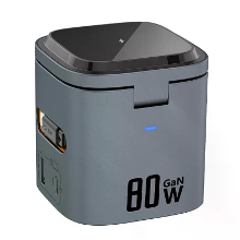 [GaN Tech] MXCD 15S 6 in 1 Magnetische Draadloze Desktop Oplader Station Met Type C Uittrekbare Kabel USB C+USB A+3 Draa