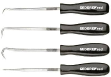 Gedore RED 3301548 Haakset voor O ringmontage L.135Mm 4 delig