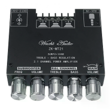 Geekcreit ZK MT21 bluetooth 5.0 Subwoofer Amplifier Board 50WX2+100W 2.1 Channel Power Audio Stereo Amplifier Tone Board Bass AMP